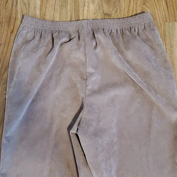 Alfred Dunner Womens Pull On Pants Corduroy Size 12 Tan - Picture 10 of 11